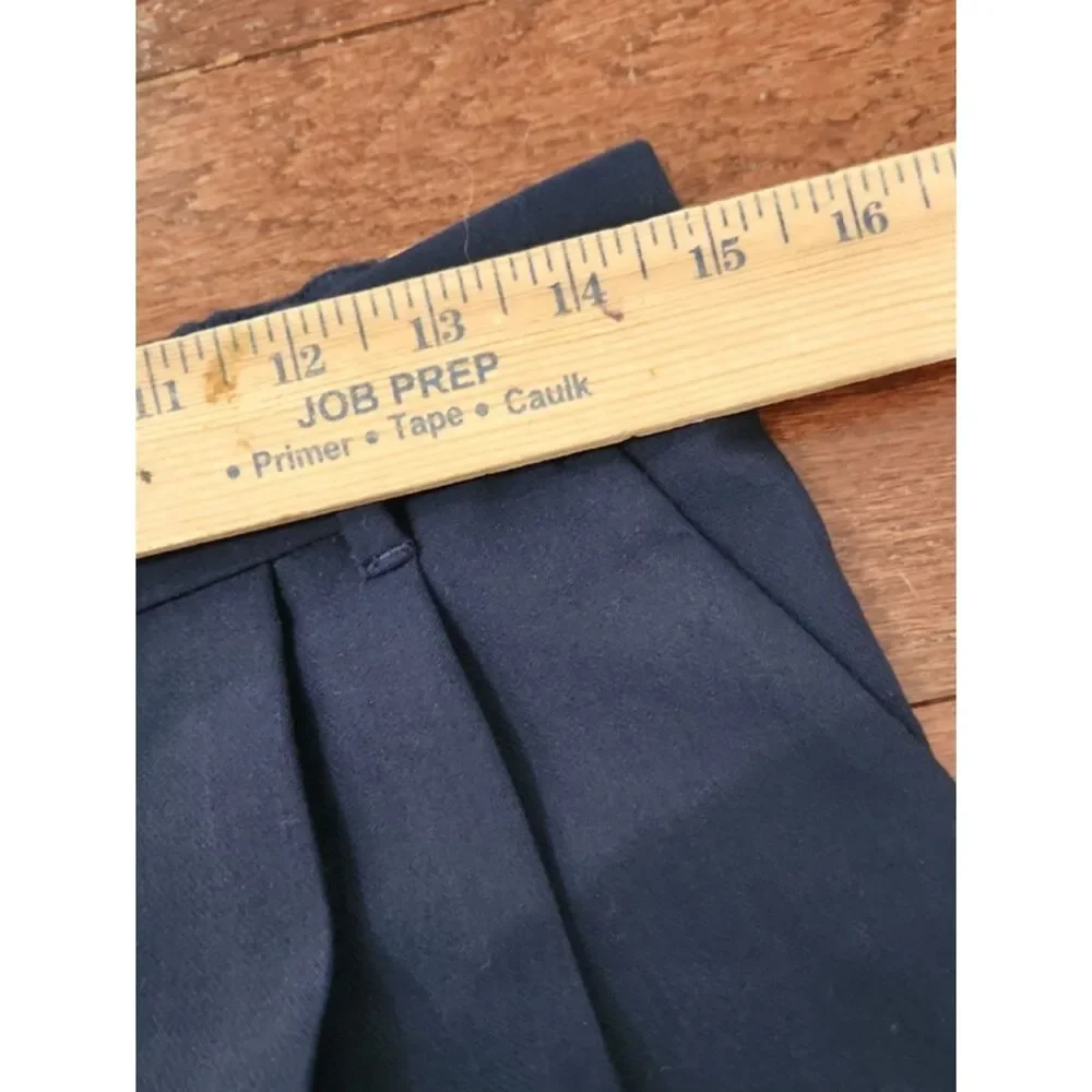 NWT Abercrombie & Fitch High Rise Sloane Tailored Wide Leg Pants, Navy, 30/10L - Picture 7 of 10